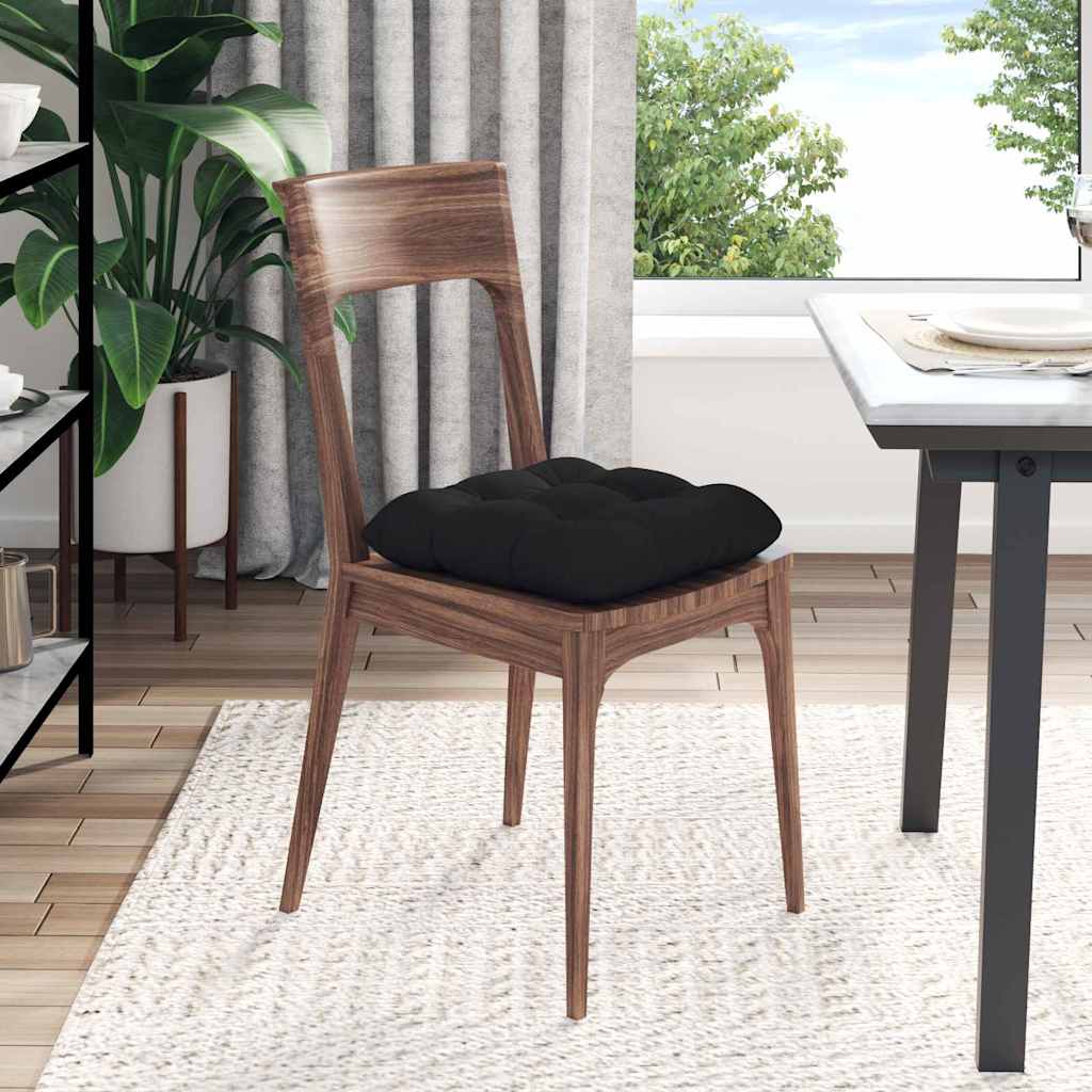 Cuscini per Seduta 4 pcs Crema 40 x 40 cm Tessuto in Microfibra - immagine 4