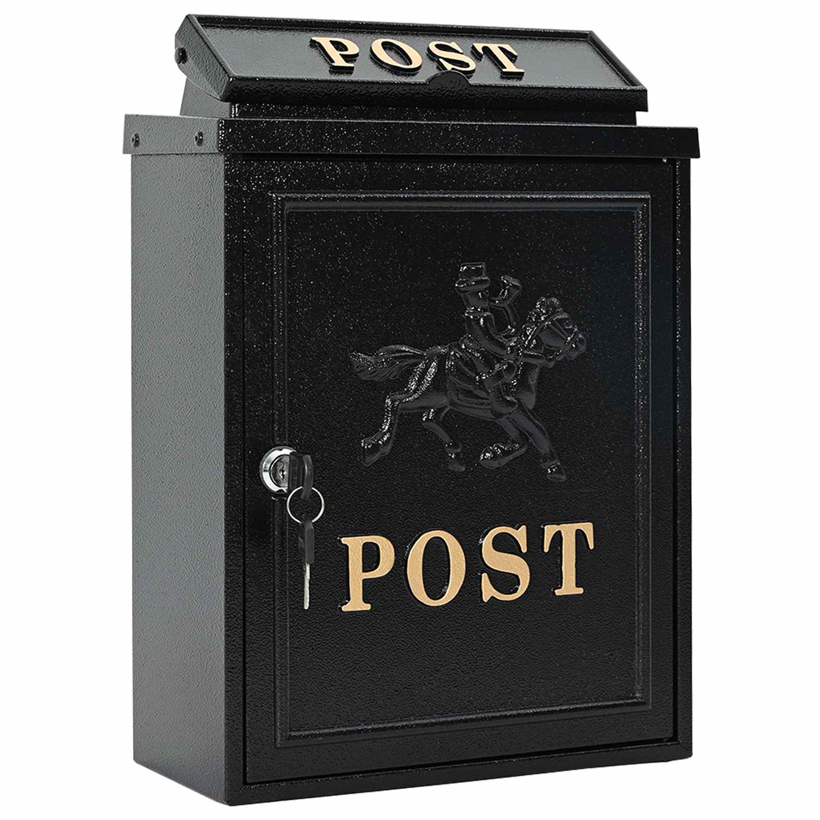 Cassetta Postale da Muro con archiviazione Nero 29 x 13 x 41 cm - immagine 2