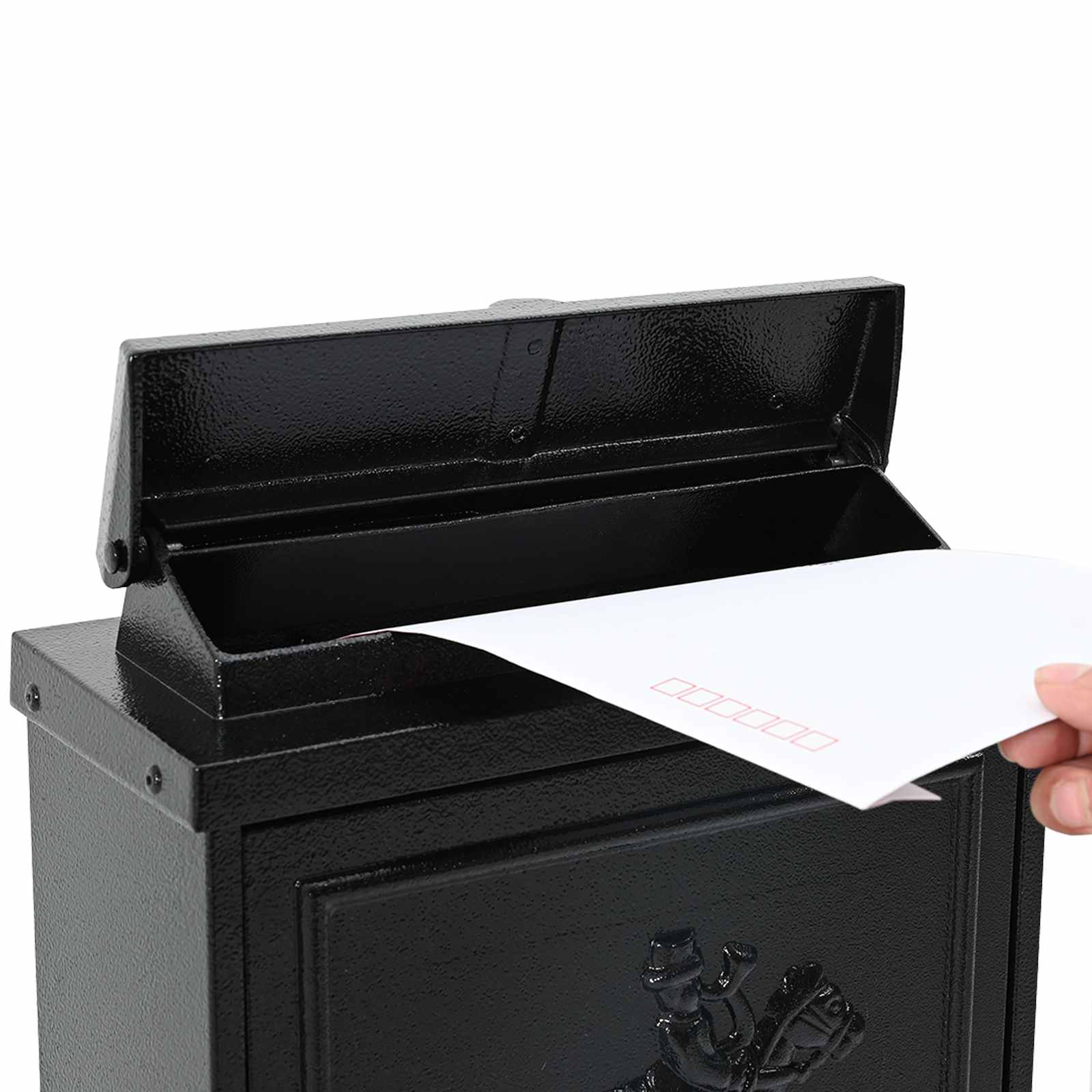 Cassetta Postale da Muro con archiviazione Nero 29 x 13 x 41 cm - immagine 3