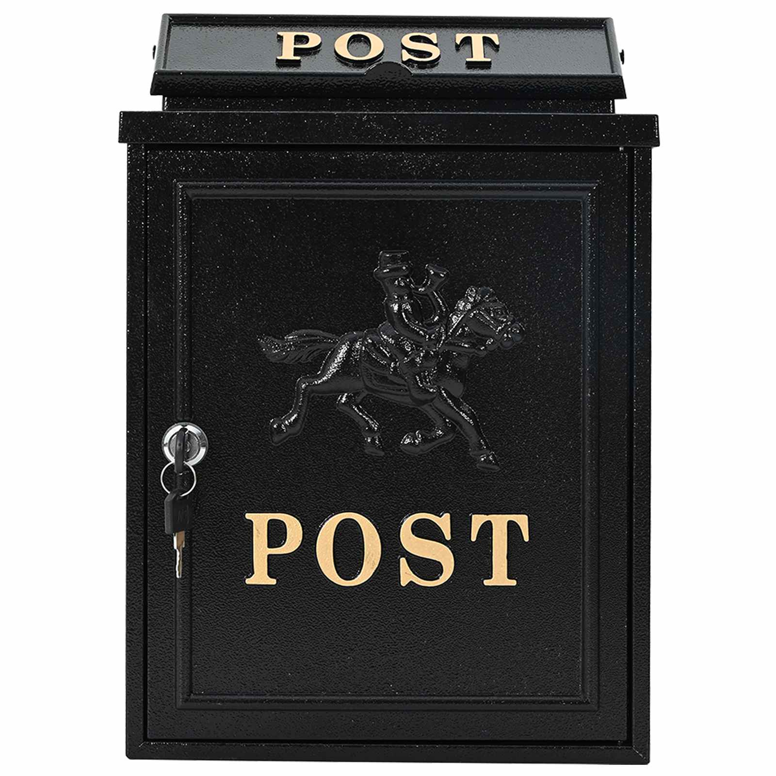 Cassetta Postale da Muro con archiviazione Nero 29 x 13 x 41 cm - immagine 6